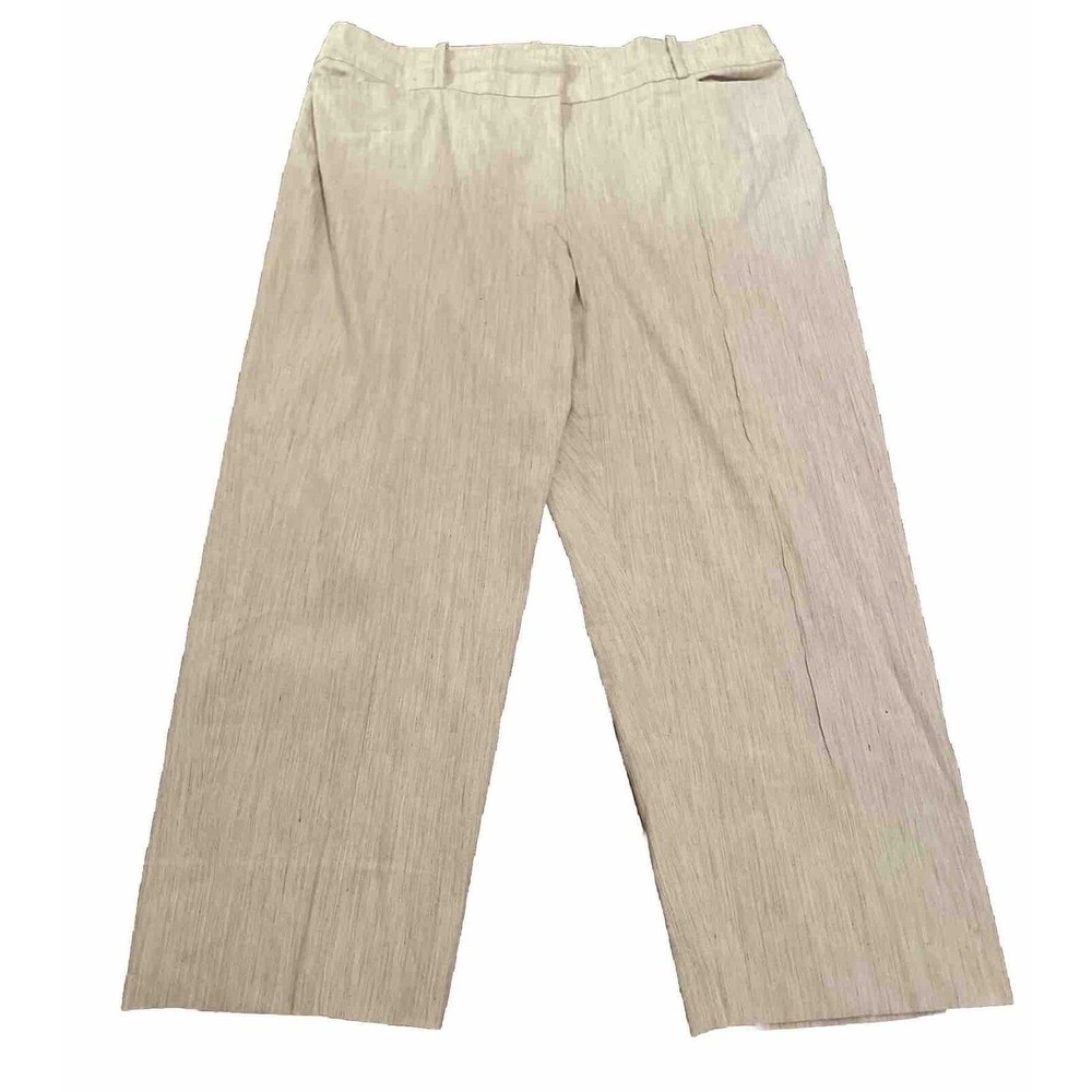 MM. Lafleur Ivory & Black Linen Blend Pants Size 16 MRSP $225